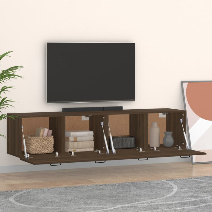 Mobili Parete 2 pz Rovere Marrone 60x36,5x35 cm in Multistrato 3115643