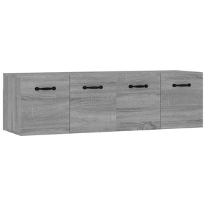 Mobili Parete 2 pz Grigio Sonoma 80x35x36,5cm Legno Multistrato cod mxl 39045