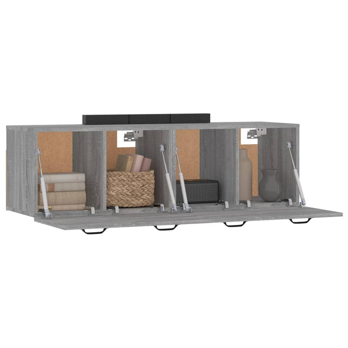 Mobili Parete 2 pz Grigio Sonoma 80x35x36,5cm Legno Multistrato cod mxl 39045