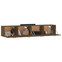 Mobili Parete 2 pz Rovere Fumo 100x36,5x35 cm Legno Multistrato 3115673