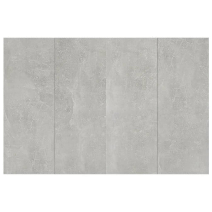 Testiera Letto con Comodini in Legno Multistrato Grigio Cemento 3115679