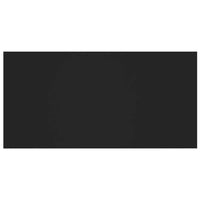 Testiera per Letto con Comodini in Legno Multistrato Nero 3115701