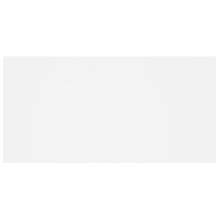 Testiera per Letto con Comodini in Legno Multistrato Bianco 3115708