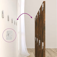 Testiera Letto con Comodini in Legno Multistrato Rovere Fumo cod mxl 70717