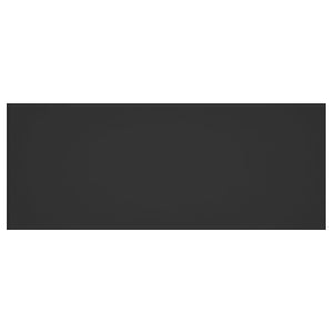 Testiera per Letto con Comodini in Legno Multistrato Nero 3115725