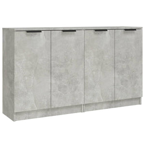 Credenze 2 pz Grigio Cemento 60x30x70 cm in Legno Multistrato 3115775