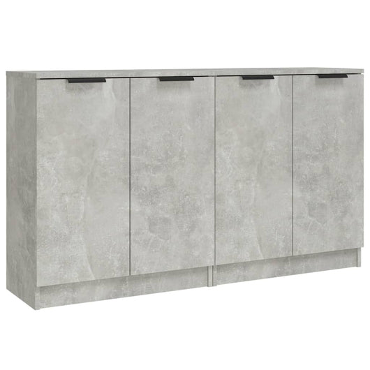 Credenze 2 pz Grigio Cemento 60x30x70 cm in Legno Multistrato 3115775