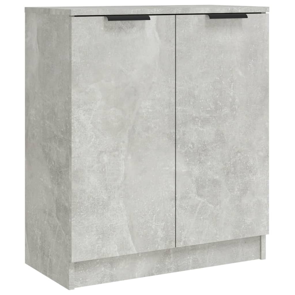 Credenze 2 pz Grigio Cemento 60x30x70 cm in Legno Multistrato 3115775