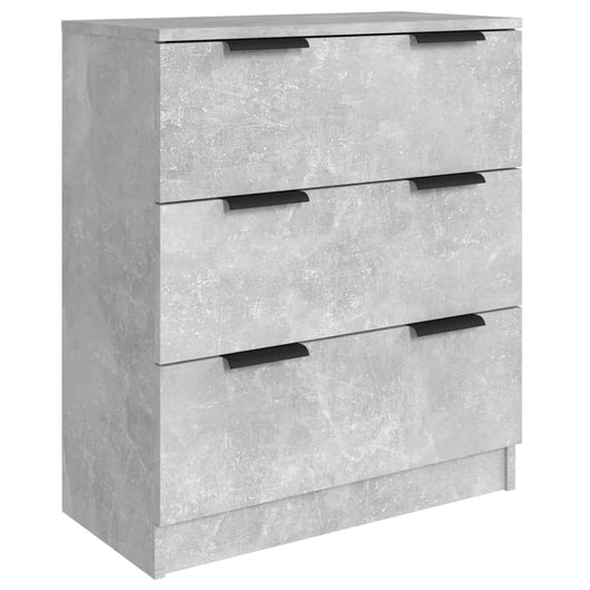 Credenza buffet cassettiera mobile contenitore organizer cucina soggiorno soggiorni 3 pz derivati ​​del legno grigio 02_0037125