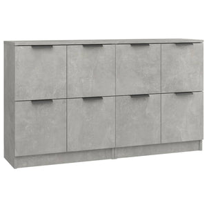 Credenze 2 pz Grigio Cemento 60x30x70 cm in Legno Multistrato 3115807