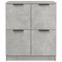 Credenze 2 pz Grigio Cemento 60x30x70 cm in Legno Multistrato 3115807