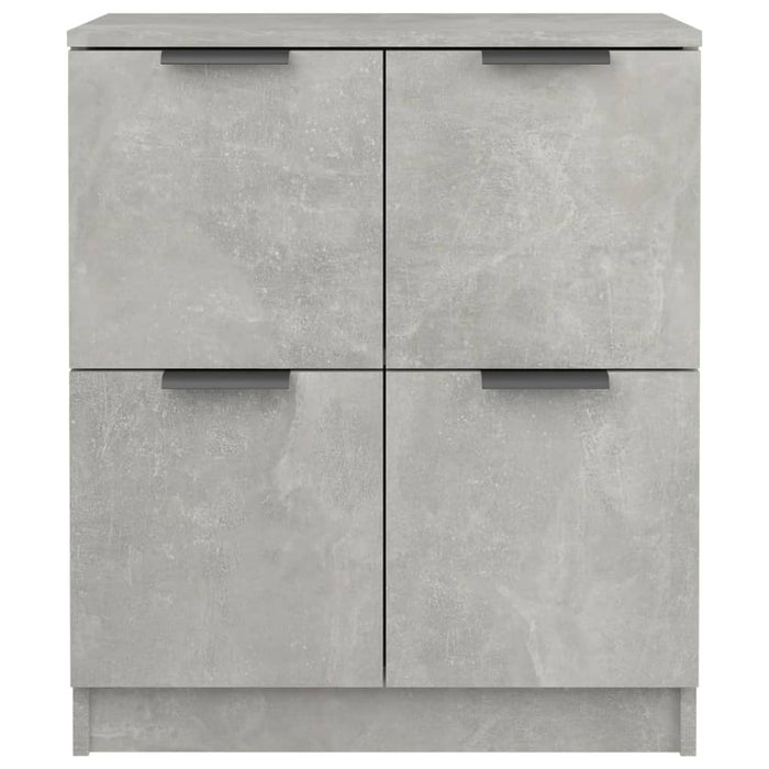 Credenze 2 pz Grigio Cemento 60x30x70 cm in Legno Multistrato 3115807