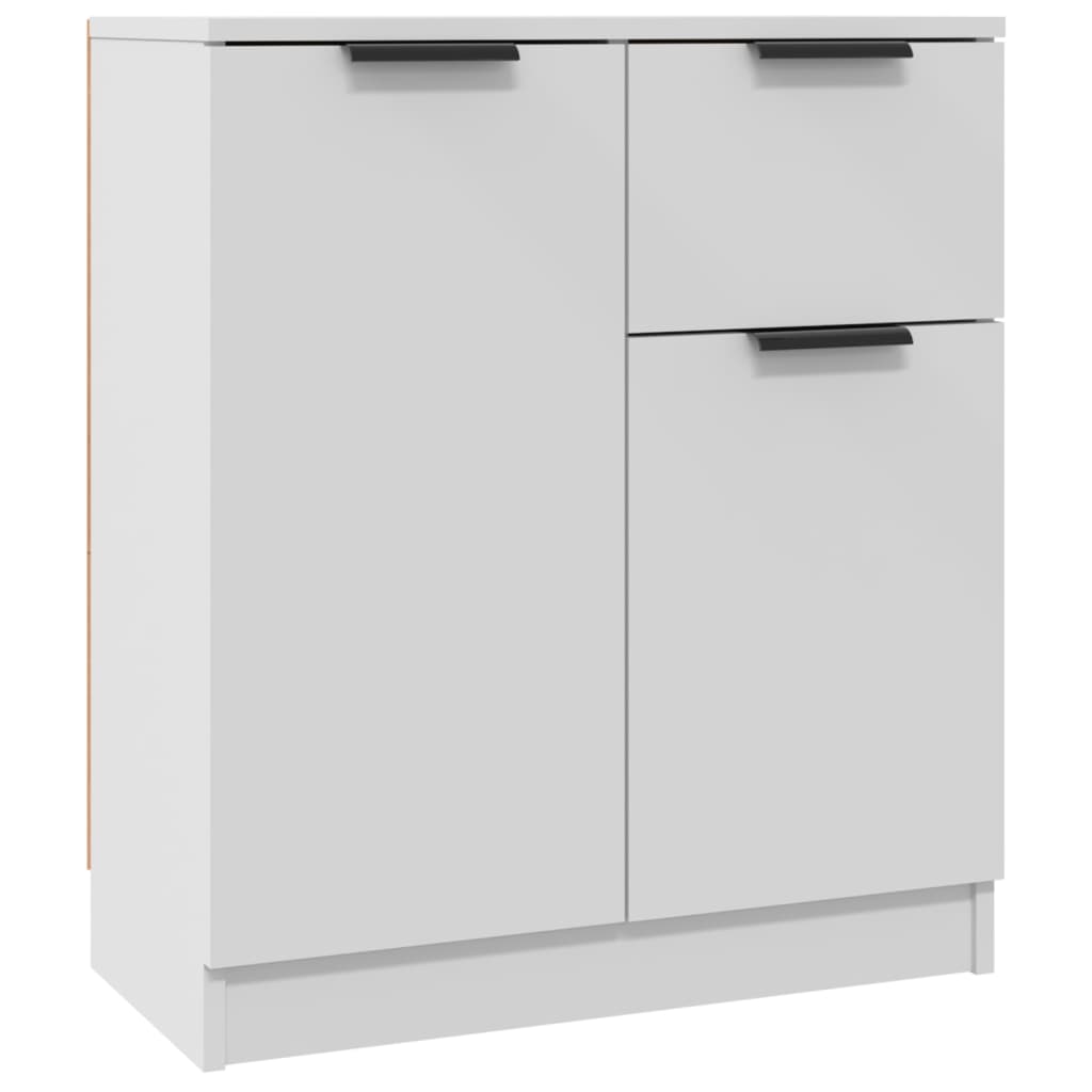 Credenza cassettiera mobile contenitore organizer cucina soggiorno salotti set di 2 60 x 30 x 70 cm legno ingegnerizzato bianco 02_0036671
