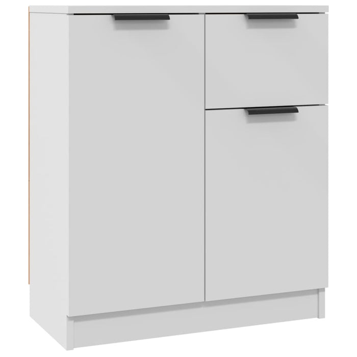 Credenza cassettiera mobile contenitore organizer cucina soggiorno salotti set di 2 60 x 30 x 70 cm legno ingegnerizzato bianco 02_0036671