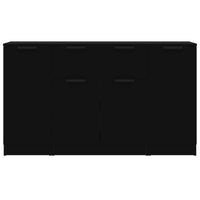 Credenze 3 pz Nere in Legno Multistrato 3115829