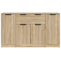 Credenze 3 pz Rovere Sonoma in Legno Multistrato 3115830