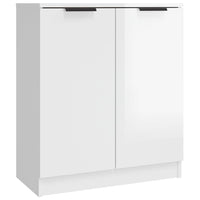 Credenze 3 pz Bianco Lucido in Legno Multistrato 3115848