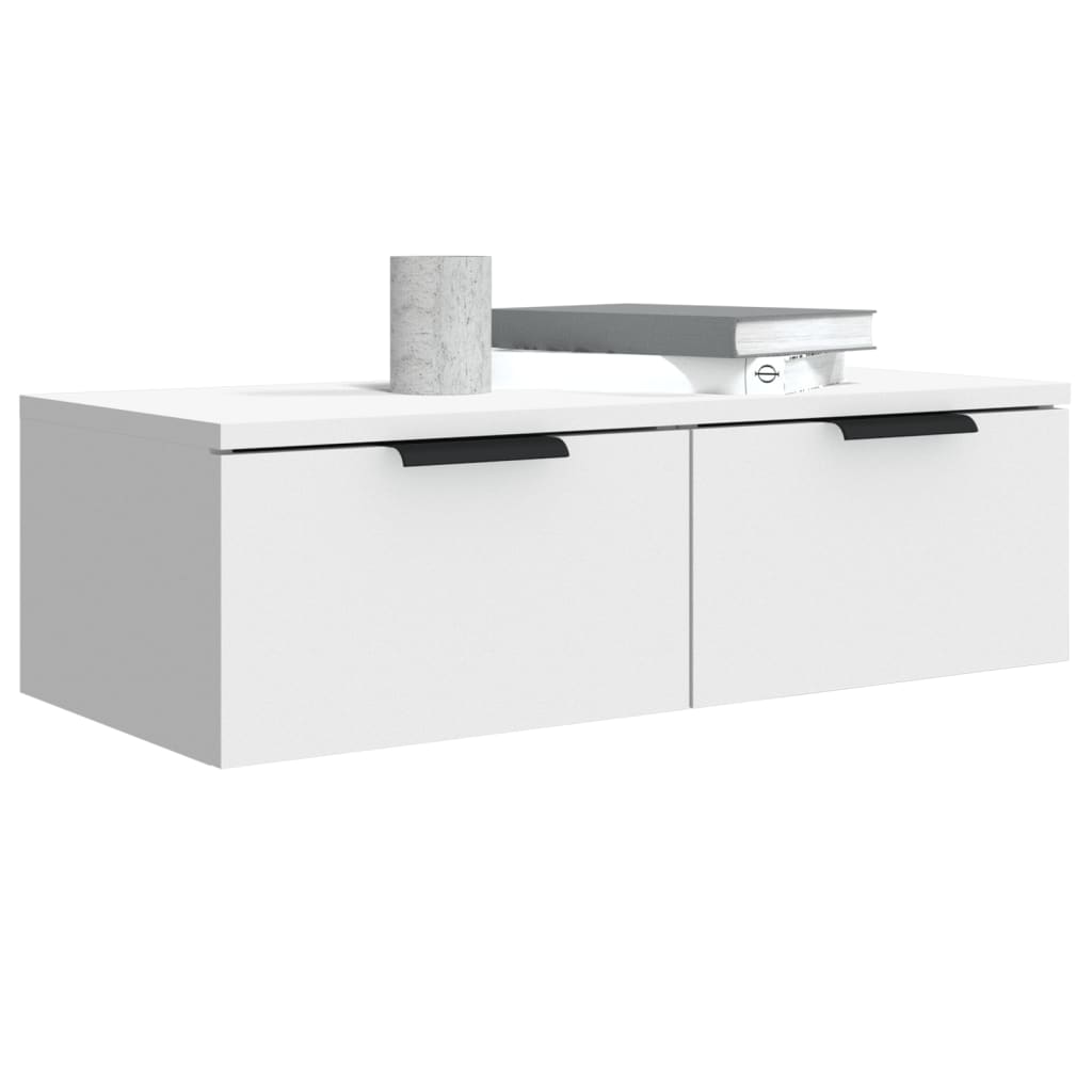 Mobili Pensili 2 pz Bianchi 68x30x20 cm Legno Multistrato 3115892