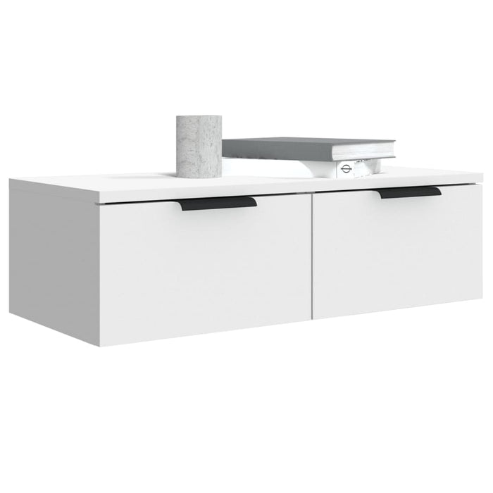 Mobili Pensili 2 pz Bianchi 68x30x20 cm Legno Multistrato 3115892