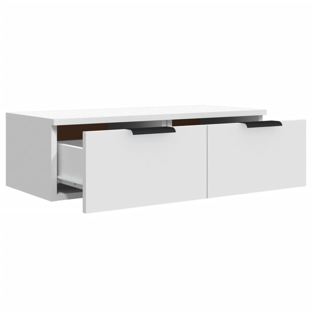 Mobili Pensili 2 pz Bianchi 68x30x20 cm Legno Multistrato 3115892