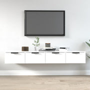 Mobili Pensili 2 pz Bianchi 68x30x20 cm Legno Multistrato 3115892