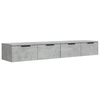 Mobili Pensili 2 pz Grigio Cemento 68x30x20cm Legno Multistrato 3115895