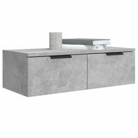 Mobili Pensili 2 pz Grigio Cemento 68x30x20cm Legno Multistrato 3115895