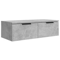 Mobili Pensili 2 pz Grigio Cemento 68x30x20cm Legno Multistrato 3115895
