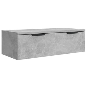 Mobili Pensili 2 pz Grigio Cemento 68x30x20cm Legno Multistrato 3115895