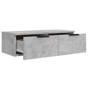 Mobili Pensili 2 pz Grigio Cemento 68x30x20cm Legno Multistrato 3115895