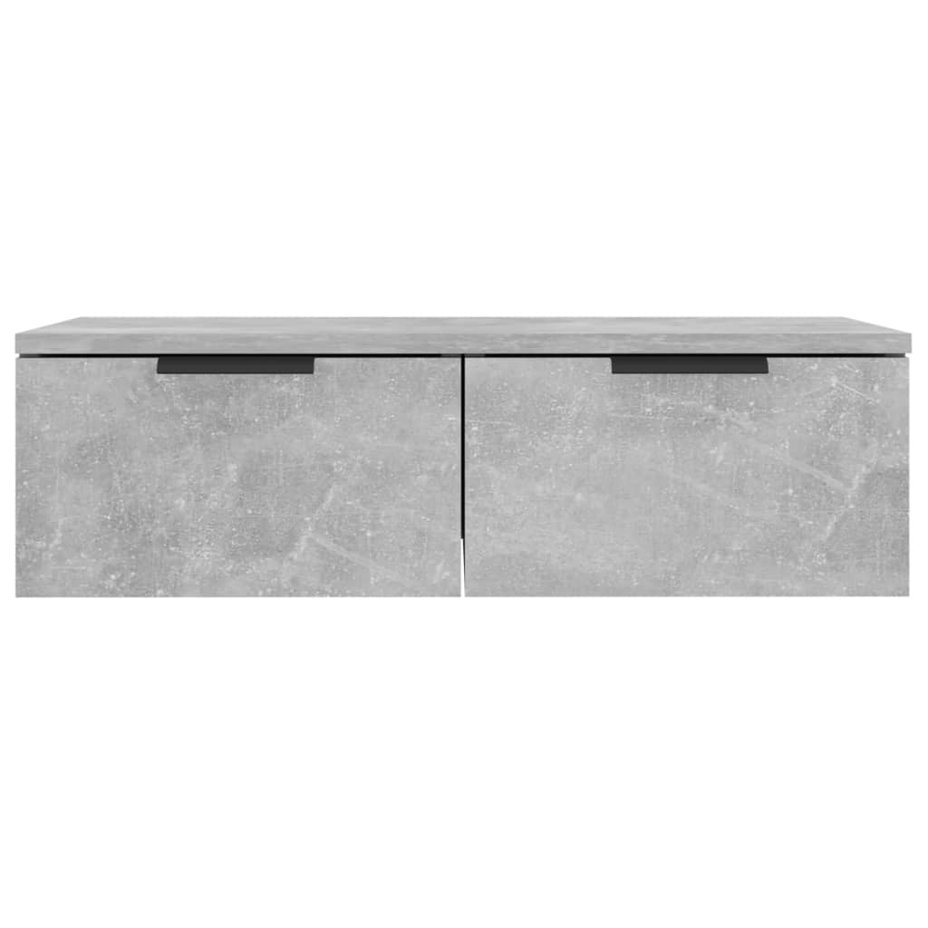 Mobili Pensili 2 pz Grigio Cemento 68x30x20cm Legno Multistrato 3115895