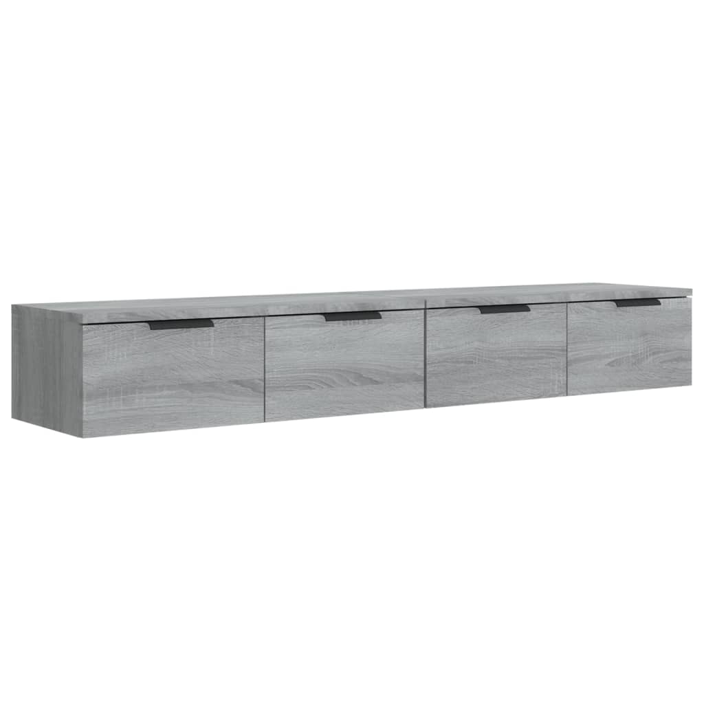 Mobili Pensili 2 pz Grigio Sonoma 68x30x20 cm Legno Multistrato 3115898