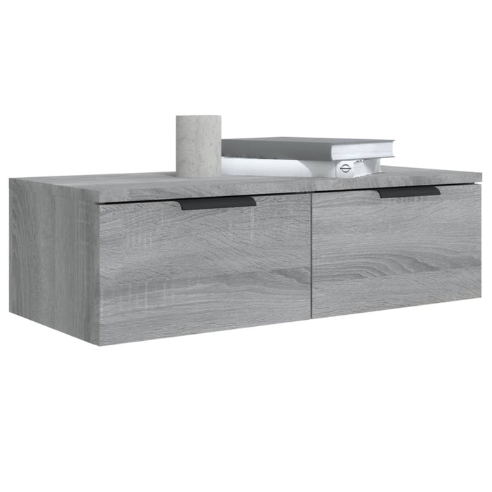 Mobili Pensili 2 pz Grigio Sonoma 68x30x20 cm Legno Multistrato 3115898