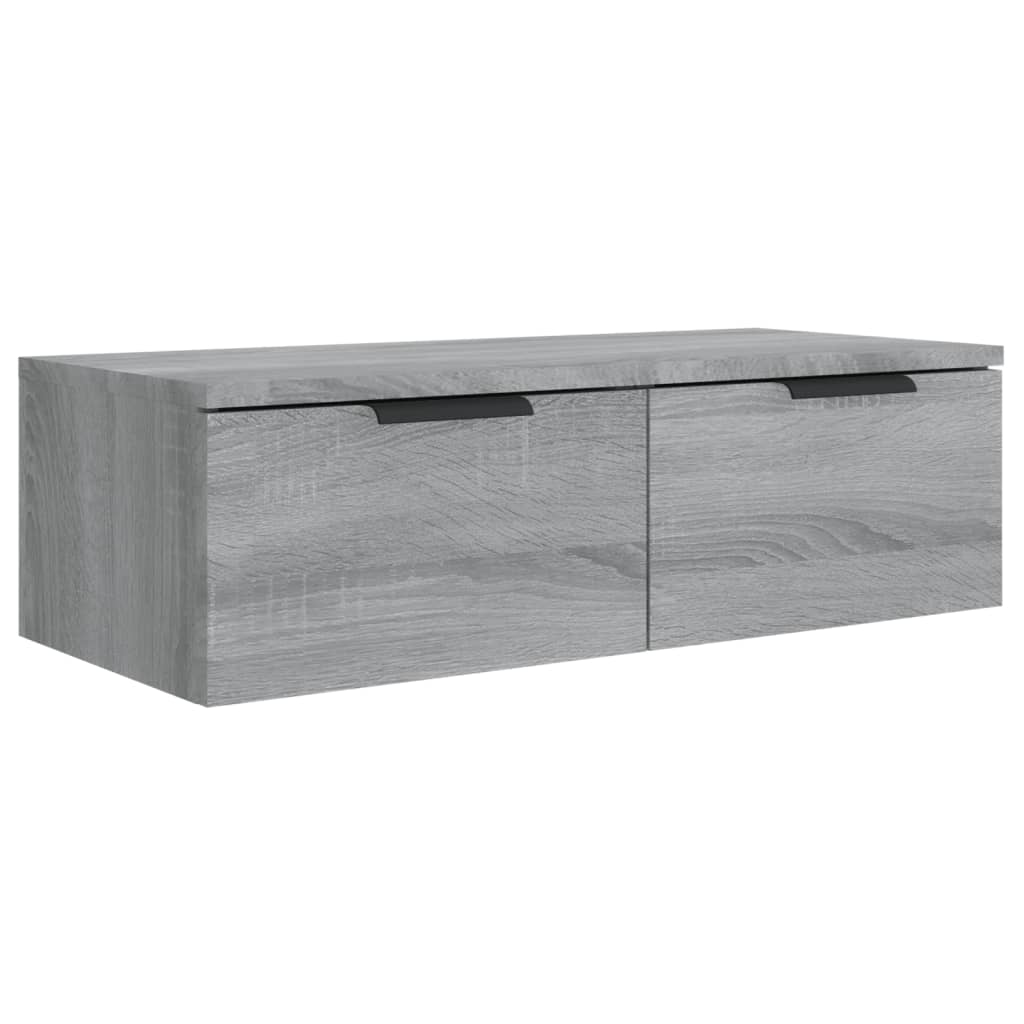 Mobili Pensili 2 pz Grigio Sonoma 68x30x20 cm Legno Multistrato 3115898