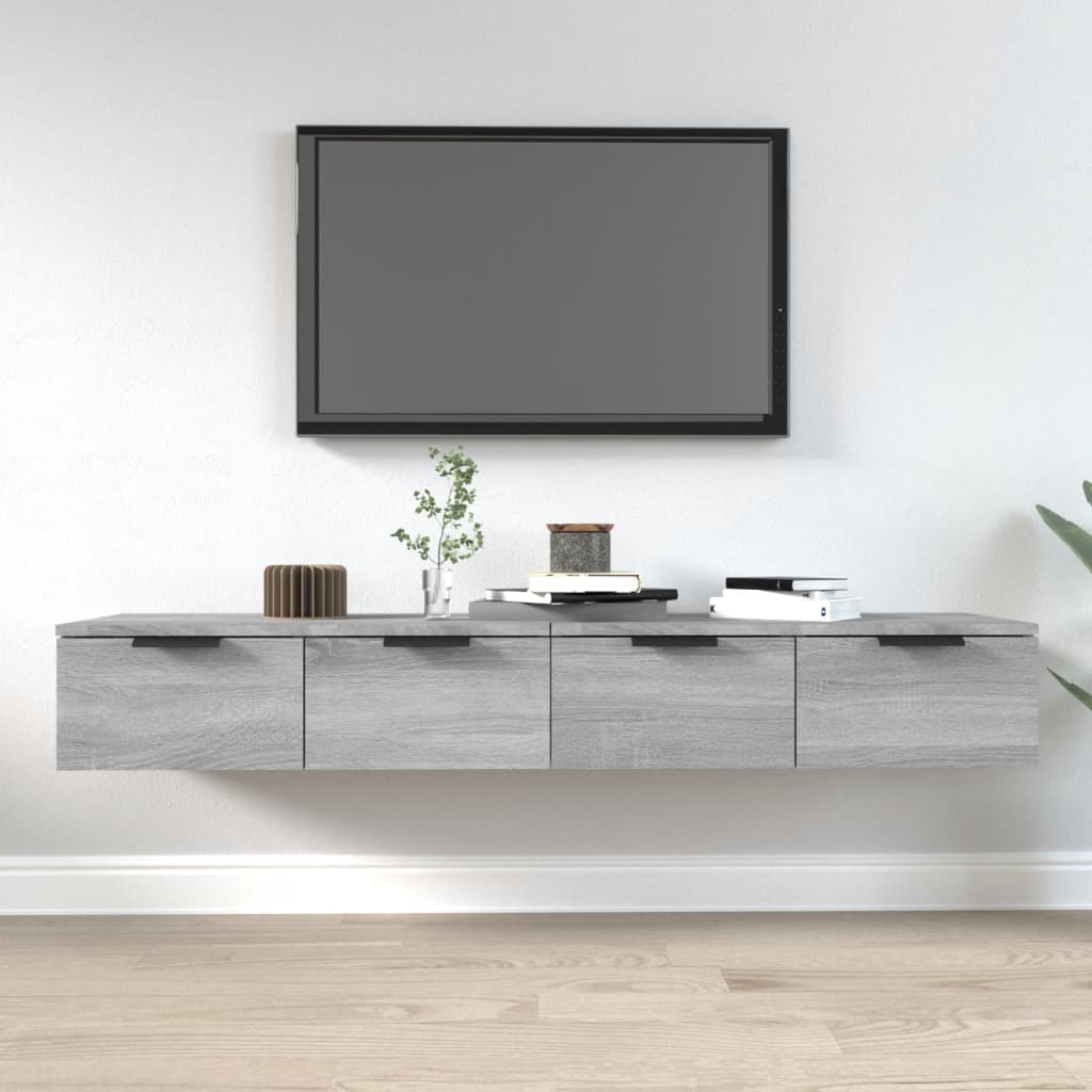 Mobili Pensili 2 pz Grigio Sonoma 68x30x20 cm Legno Multistrato 3115898