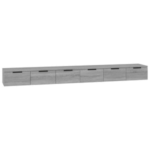 Mobili a Muro 2 pz Grigio Sonoma 102x30x20 cm Legno Multistrato 3115906