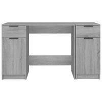 Scrivania con Mobile Laterale Grigio Sonoma Legno Multistrato 3115914
