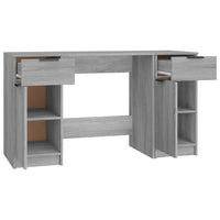 Scrivania con Mobile Laterale Grigio Sonoma Legno Multistrato 3115914