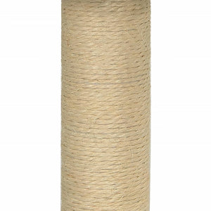 Albero per Gatti con Palo Tiragraffi Sisal Grigio Chiaro 74 cm 171589