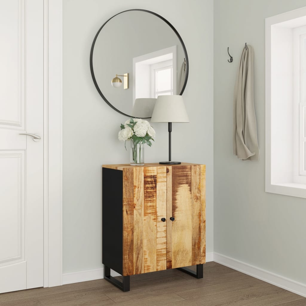 Credenza 60x33x75 cm in Legno Massello di Mango 345226