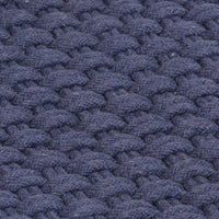 Tappeto Rettangolare Blu Marino 200x300 cm in Cotone 345129