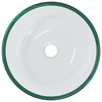 Lavandino in Vetro-Lavabo Temperato 35x12 cm Trasparente