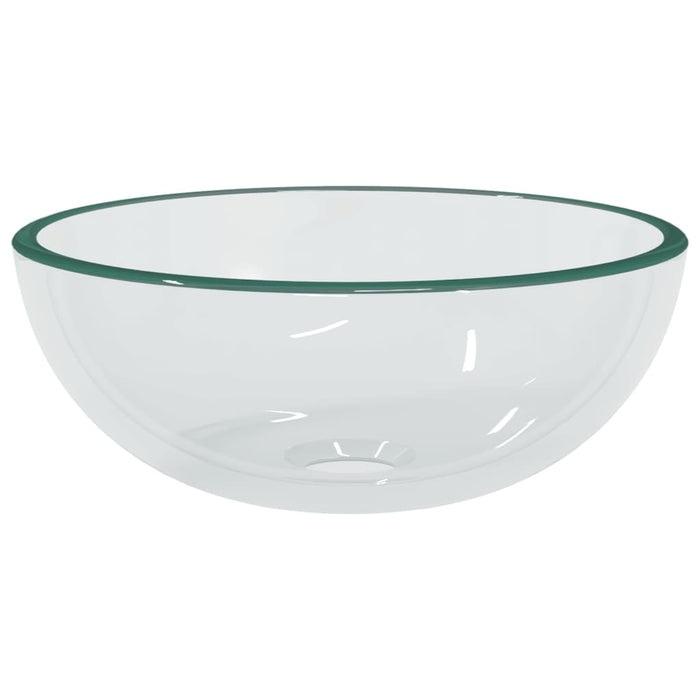 Lavandino in Vetro-Lavabo Temperato 30x12 cm Trasparente