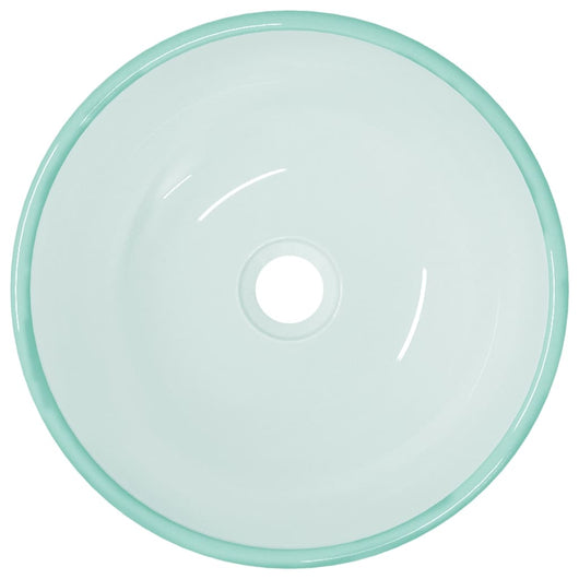 Lavandino in Vetro-Lavabo Temperato 35x12 cm Smerigliato