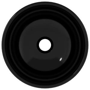 Lavandino in Vetro Temperato 30x12 cm Nero cod mxl 53138