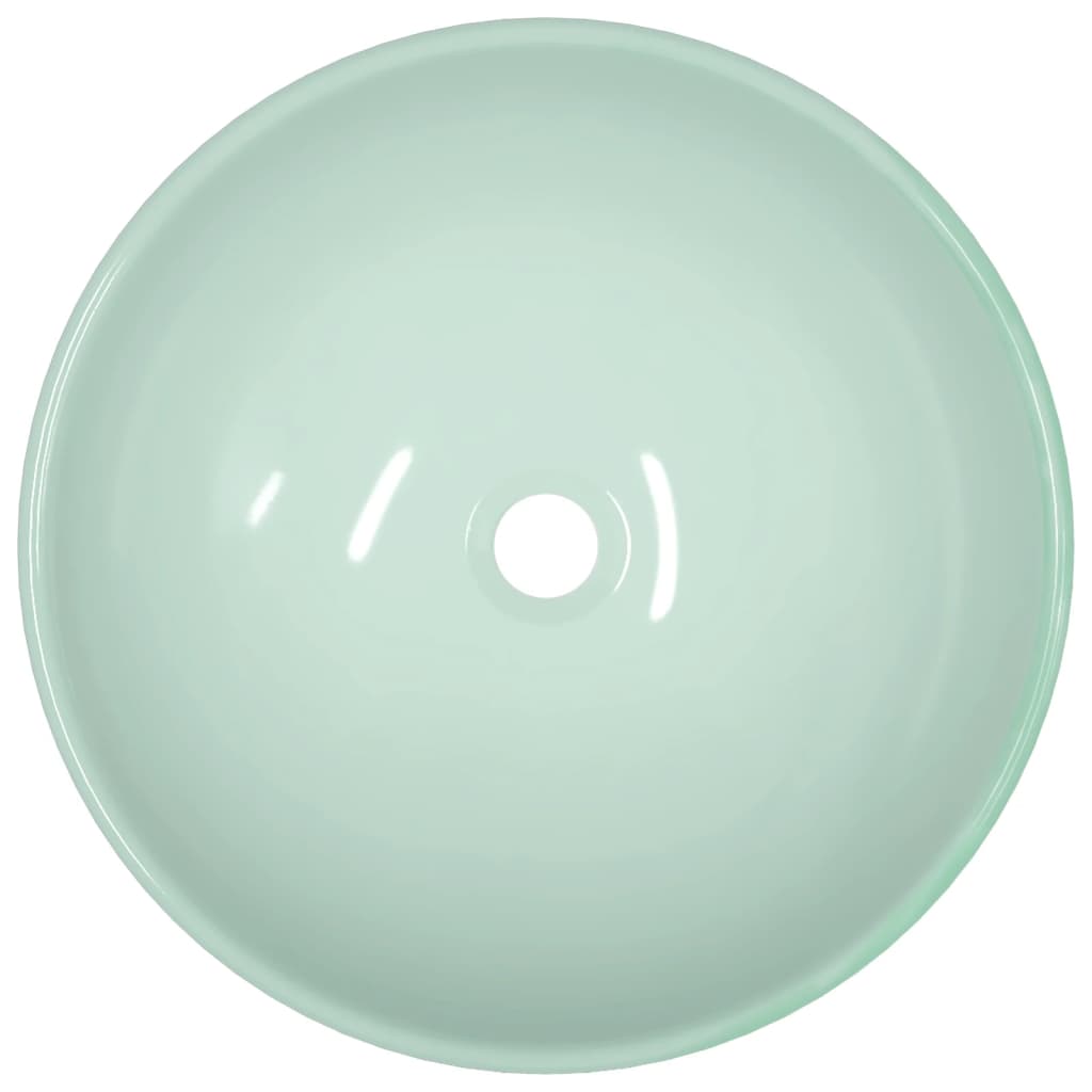 Lavandino in Vetro Temperato 42x14 cm Bianco cod mxl 43163