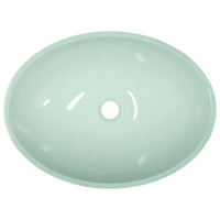 Lavandino in Vetro-Lavabo-Lavello 50x37x14 cm Bianco