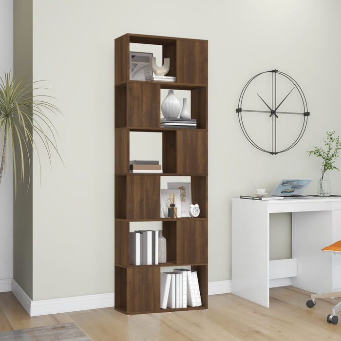 Libreria/Divisorio Rovere Marrone 60x24x186 cm 816034