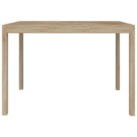 Tavolo da Pranzo 110x70x75 cm in Legno Massello di Acacia  cod mxl 20449