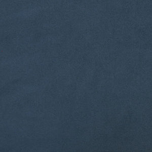 Poltrona con Schienale ad Ala con Poggiapiedi Blu in Velluto 3115930